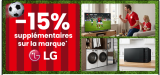 LG Deal: -15% zusätzlich auf LG Produkte bei Conforama