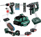 METABO Akkuschrauber-Set Combo 3.1.2 12 V mit Winkelschleifern, Bohrschrauber & -hammer im Ausverkauf für 299 Franken