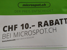 Microspot.ch – CHF 10.- Gutschein ab CHF 150.-