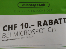 Microspot.ch - CHF 10.- Gutschein ab CHF 150.-