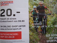 Ochsner Sport - CHF 20.- Rabatt ab CHF 100.-