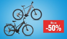 Nur noch heute - bis zu 50% Rabatt auf Velos und E-Bikes bei Jumbo, z.B. 50cm Citybike für 157.40 Franken