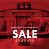 Bis zu 50% auf ausgewählte Artikel bei WE Fashion, z.B. Damen-Top mit glänzender Vorderseite für CHF 30.- statt CHF 54.95