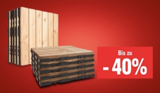 Bis zu 40 % Rabatt auf Terrassendielen bei Jumbo