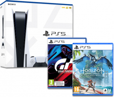 Vorbestellung - Playstation 5 / PS5 + Gran Turismo 7 + Horizon: Forbidden West bei CeDe