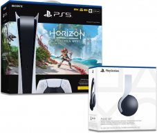 Playstation 5 / PS5 Digital Bundle mit Horizon: Forbidden West + Pulse 3D Headset bei CeDe