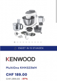 Küchenmaschinen Set Kenwood MultiOne KHH323WH