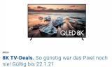 Samsung 8K 75″ für 1’999.- inkl. One Connect Box