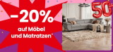 Conforama Rabatt – 20% auf Möbel & Matratzen