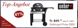 Weber Pulse 2000 Elektrogrill mit Rollwagen + 30% Rabatt auf Zubehör