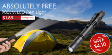900lm LED Taschenlampe bei Zapals im Free Deal