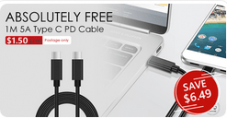 1M 5A USB 3.1 Type-C Male to Male Kabel bei Zapals im Freedeal
