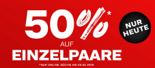 Dosenbach - 50% auf Einzelpaare (nur heute)