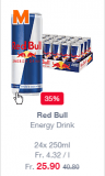 Red Bull 24er Pack im Migros für 25.90