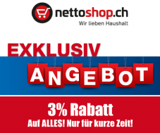 Gutscheincode für Nettoshop.ch: 3% auf alles