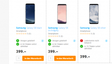 Galaxy S8 für 379.- sowie S9+ für 479.-