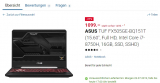 Gaming Notebook von Asus - 1050Ti, 16GB, i7-H, 256GB SSD + 1TBHDD
