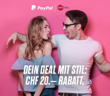 DeinDeal.ch 20.- Reduktion wenn mit PayPal bezahlt wird (MBW: 100.-)