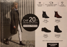 20 CHF Gutschein bei Ochsner Shoes