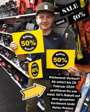 50% auf fast alles in der Sports Outlet Factory in Lyss