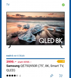 75″ 8K Samsung TV bei digitec