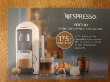 Nespresso Vertuo reduziert + CHF100 in Vertuo Kaffeekapseln geschenkt