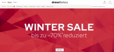 dressforless - Wintersale bis zu 70% + 15% Gutscheincode auf alles, z.B. Pepe Jeans Jacke aus Echtleder
