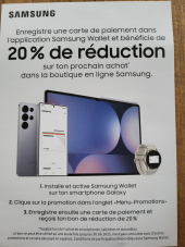 Mit Samsung Wallet 20 % Rabatt (Kreditkarte)
