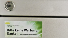 Gratis ‚Bitte keine Werbung‘ - Aufkleber für Luzerner Bevölkerung