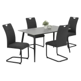 Nur bis morgen - Günstige & stylische Tischgruppe inkl. 4 Stühlen bei LIPO (Abholpreis)