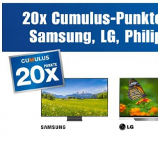 Vielfach zusätzliche Cumulus Punkte möglich bei melectronics - diverse Angebote