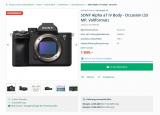 Foto Aussteller Geräte zum BestPrice ( Beispiel: Sony 7IV Body - 1899 CHF)