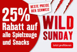 Fressnapf: 25% Rabatt auf Spielzeug und Snacks (nur heute)