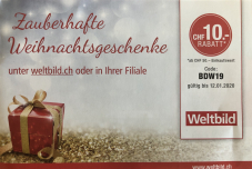 Weltbild: 10.- ab 50.-