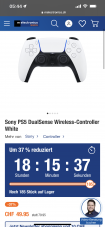 PS5 Dualsense Controller für 40 Franken bestellbar (Abholpreis)