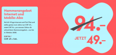Wingo: Internet und Mobile-Abo für 49.-/Mt.