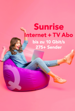 QoQa Sunrise Highspeed Internet und TV