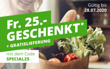 (Neukunden) LeShop: CHF 25 Rabatt ab CHF 99 und Gratislieferung