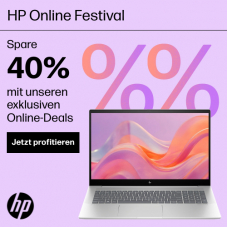 HP Online Festival - Bis zu 40% Rabatt auf Laptops, Desktop-PCs, Monitore und Zubehör