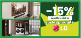LG Deal: -15% zusätzlich auf LG Produkte bei Conforama