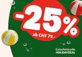 25% Sommer-Rabatt auf alles ab CHF 79.–, online und in Fressnapf-Filialen