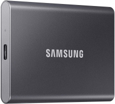 SAMSUNG Portable SSD T7, 2.0TB, Titan Gray