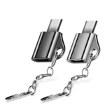 2x  Type-C Male zu Micro USB Female Adapter mit Schlüsselanhänger für CHF 1.- bei Zapals