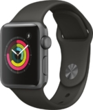 APPLE Watch Series 3 GPS, 38mm Aluminiumgehäuse, Space Grau mit Sportarmband, Grau für 249.55 CHF