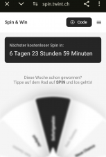 Spin and Win von Twint - diverse Sofortpreise