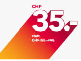 Sunrise: Unlimitiert surfen (4G+) & telefonieren in der CH für CHF 35.-/Monat für alle unter 30