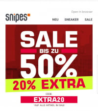20 % Extra bei Snipes