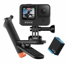 GoPro Hero9 Black + Extra Akku + Magnetklipp + Case + Schwimmender Handgriff + 32GB MicroSD + 1 Jahr GoPro Abo