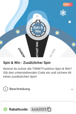 Zusätzlicher TWINT Spin