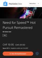 Need for Speed™ Hot Pursuit Remastered PS4 Digital-Edition